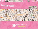 100 Cats | Fusion | Botop | 1000 Pieces | Jigsaw Puzzle - Puzzles +