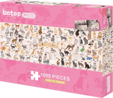 100 Cats | Fusion | Botop | 1000 Pieces | Jigsaw Puzzle - Puzzles +