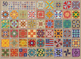 50 States Quilt Blocks | Cobble Hill | 1000 Pieces | Jigsaw Puzzle - Puzzles +
