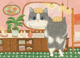 Cat In The Kitchen - Miss Wenly | The Puzzle Collab | 99 Pieces | Micro Jigsaw Puzzle