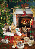 Christmas Kittens - Robert Giordano | Cobble Hill | 1000 Pieces | Jigsaw Puzzle
