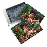 Christmas Puppies - Robert Giordano | Cobble Hill | 1000 Pieces | Jigsaw Puzzle