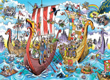 Viking Voyage | Doodletown | Cobble Hill | 1000 Pieces | Jigsaw Puzzle