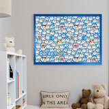 Impossible - Doraemon | Botop Blackcard | 1000 Pieces | Jigsaw Puzzle