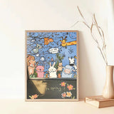 Draw Spring | Botop Blackcard | 300 Pieces | Jigsaw Puzzle