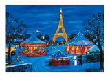 Night View Of Paris - Gaspard et Lisa | Botop Blackcard | 300 Pieces | Jigsaw Puzzle
