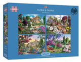 Floral & Fauna - John Francis | Gibsons | 4 X 500 Pieces | Jigsaw Puzzle