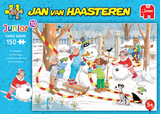 Snowman - Junior No.10 | Jan van Haasteren | Jumbo | 150 Pieces | Jigsaw Puzzle