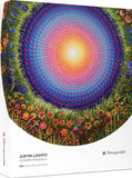 Flower Mandala - Justin Lovato | Pomegranate | 500 Pieces | Circular Jigsaw Puzzle