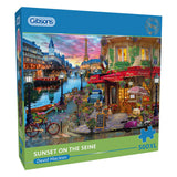 Sunset On The Seine - David Maclean | Gibsons | 500 XL Pieces | Jigsaw Puzzle