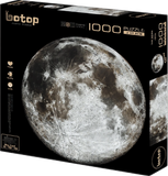 The Moon | Botop Blackcard | 1000 Pieces | Circular Jigsaw Puzzle