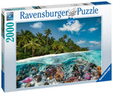 A Dive In The Maldives | Ravensburger | 2000 Pieces | Jigsaw Puzzle - Puzzles +