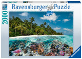A Dive In The Maldives | Ravensburger | 2000 Pieces | Jigsaw Puzzle - Puzzles +