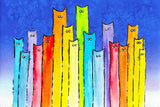 A Pride of Cats | Jen Cameron | Micro Puzzles | 150 Pieces | Micro Jigsaw Puzzle - Puzzles +