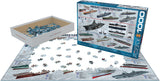 Aircraft Carrier Evolution | Eurographics | 1000 Pieces | Jigsaw Puzzle - Puzzles +