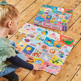 Alphabet | Eeboo | 36 XXL Pieces | Round Jigsaw Puzzle - Puzzles +
