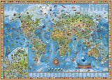 Amazing World - Map Art | Rajko Zigic | Heye | 2000 Pieces | Jigsaw Puzzle - Puzzles +