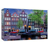 Amsterdam - Neil Dankoff | Gibsons | 636 Pieces | Panorama Jigsaw Puzzle - Puzzles +