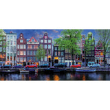 Amsterdam - Neil Dankoff | Gibsons | 636 Pieces | Panorama Jigsaw Puzzle - Puzzles +