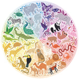 Animals - Circle Of Colours | Ravensburger | 500 Pieces | Circular Jigsaw Puzzle - Puzzles +