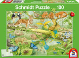Animals In The Jungle | Schmidt | 100 Pieces | Jigsaw Puzzle - Puzzles +