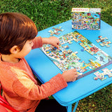 Animals In Town - Linda Bleck | Eeboo | 20 XL Pieces | Jigsaw Puzzle - Puzzles +