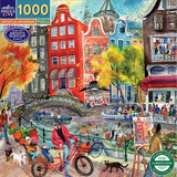 Artists In Amsterdam - Victoria Tenter-Krylov | Eeboo | 1000 Pieces | Jigsaw Puzzle - Puzzles +