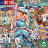 Artists In Venice - Victoria Tentler-Krylov | Eeboo | 1000 Pieces | Jigsaw Puzzle - Puzzles +