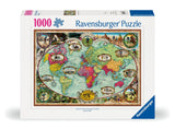 Bicycle Ride Around the World | Ravensburger | 1000 Pieces | Jigsaw Puzzle - Puzzles +