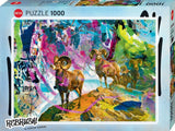 Big Horns - Rebrush! | Günter Konrad | Heye | 1000 Pieces | Jigsaw Puzzle - Puzzles +