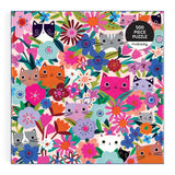 Blooming Cats - Tara Lilly | Mudpuppy | 500 Pieces | Jigsaw Puzzle - Puzzles +