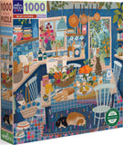 Blue Kitchen - Victoria Ball | Eeboo | 1000 Pieces | Jigsaw Puzzle - Puzzles +