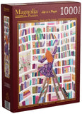 Books Are My Friend - Studio LaWiene | Magnolia | 1000 Pieces | Jigsaw Puzzle - Puzzles +