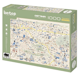 Busy Lawn | Botop Blackcard | 1000 Pieces | Jigsaw Puzzle - Puzzles +