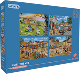 Call The Vet - Trevor Mitchell | Gibsons | 4 X 500 Pieces | Jigsaw Puzzle - Puzzles +