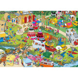 Campsite Capers - Jokesaws | Andy Tudor | Gibsons | 1000 Pieces | Jigsaw Puzzle - Puzzles +