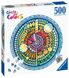 Candy - Circle Of Colours | Ravensburger | 500 Pieces | Circular Jigsaw Puzzle - Puzzles +