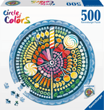 Candy - Circle Of Colours | Ravensburger | 500 Pieces | Circular Jigsaw Puzzle - Puzzles +