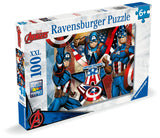 Captain America | Marvel | Ravensburger | 100 XXL Pieces | Jigsaw Puzzle - Puzzles +