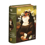 Cat Art Mona Lisa | TOI | 126 Pieces | Mini Jigsaw Puzzle - Puzzles +