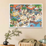 Cat Beach | Fusion | Botop | 1000 Pieces | Jigsaw Puzzle - Puzzles +