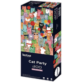 Cat Party | Botop Blackcard | 300 Pieces | Jigsaw Puzzle - Puzzles +