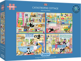 Catastrophe Cottage - Kate Mawdsley | Gibsons | 4 X 500 Pieces | Jigsaw Puzzle - Puzzles +