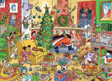 Catching Santa | Doodletown | Cobble Hill | 1000 Pieces | Jigsaw Puzzle - Puzzles +