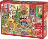 Catching Santa | Doodletown | Cobble Hill | 1000 Pieces | Jigsaw Puzzle - Puzzles +