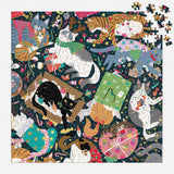 Catmas Chaos - Maria Kee | Galison | 500 Pieces | Jigsaw Puzzle - Puzzles +