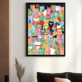 Cats | Botop Blackcard | 1000 Pieces | Jigsaw Puzzle - Puzzles +