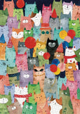 Cats | Botop Blackcard | 1000 Pieces | Jigsaw Puzzle - Puzzles +