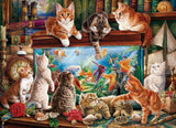 Cats By Aquarium | Eurographics | 1000 Pieces | Jigsaw Puzzle - Puzzles +