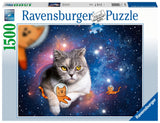 Cats In Outer Space | Ravensburger | 1500 Pieces | Jigsaw Puzzle - Puzzles +